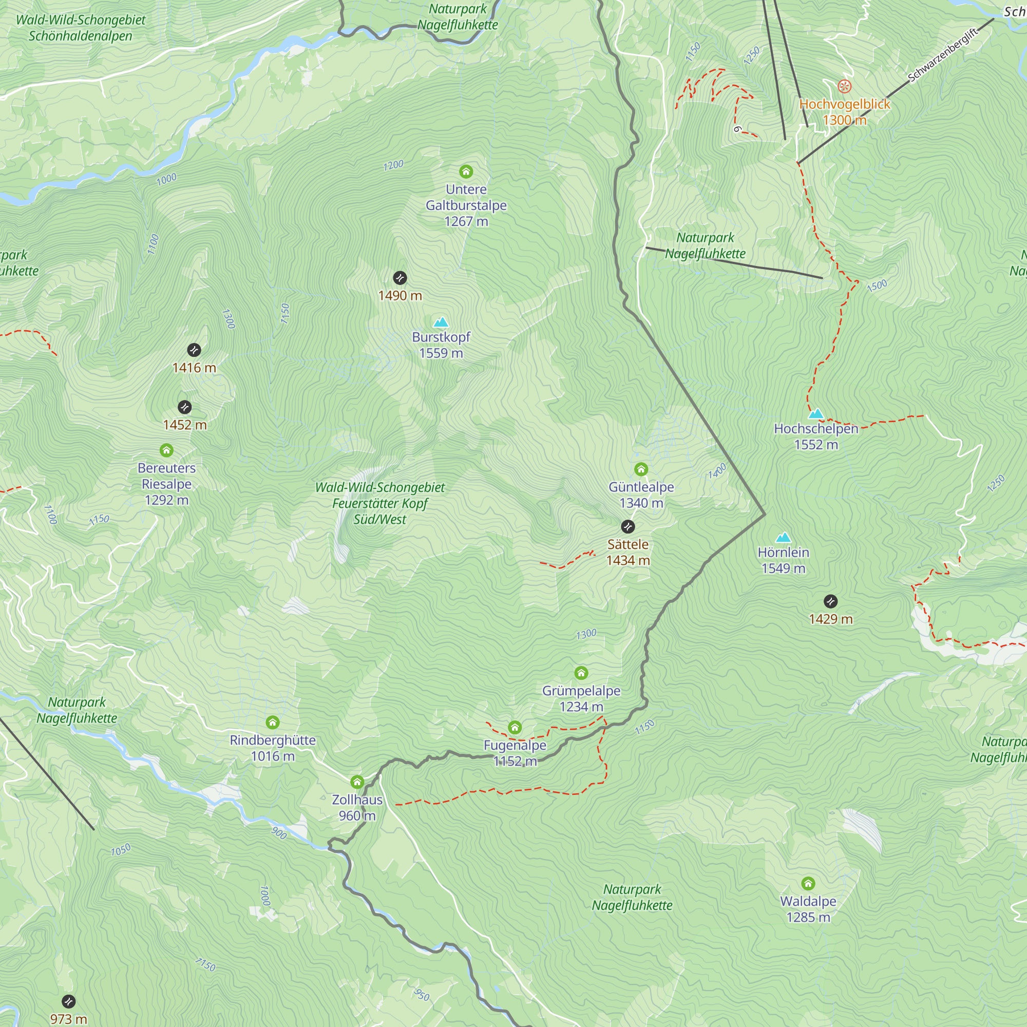 Bereuters Neualpe map