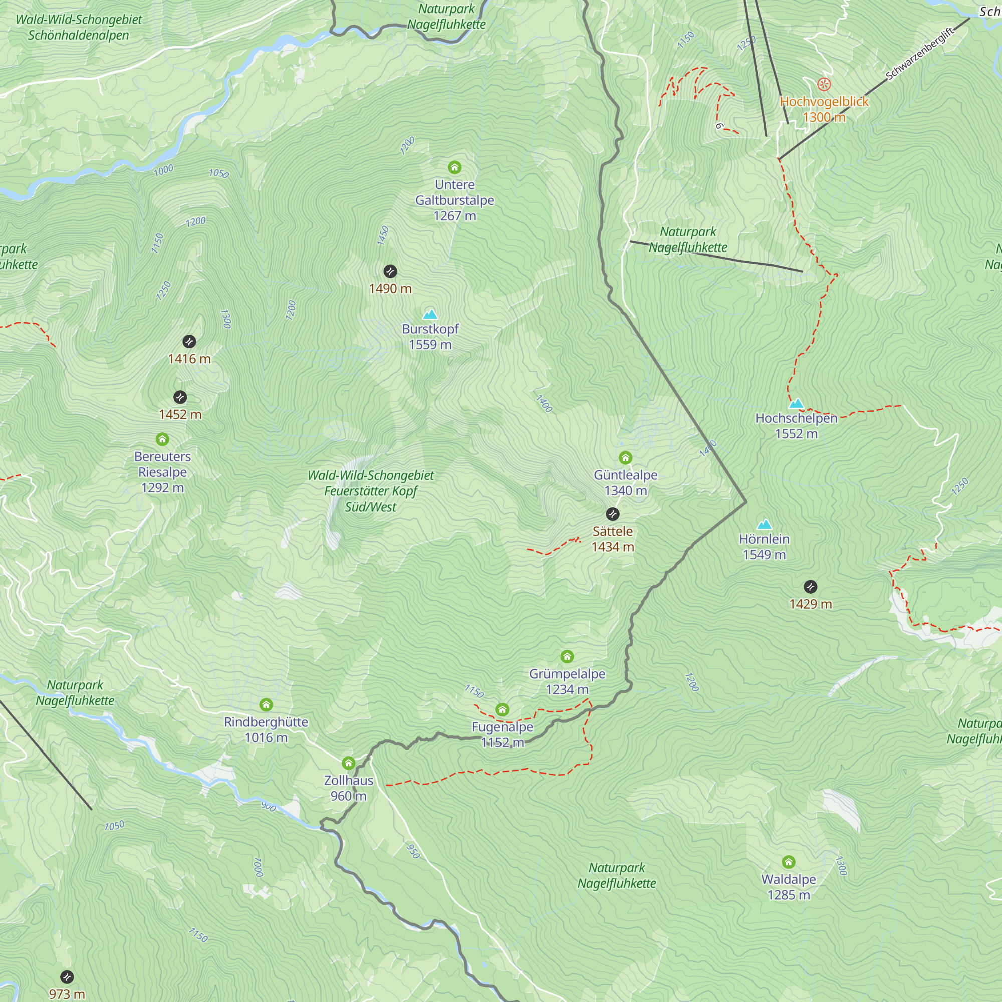 Bereuters Neualpe map