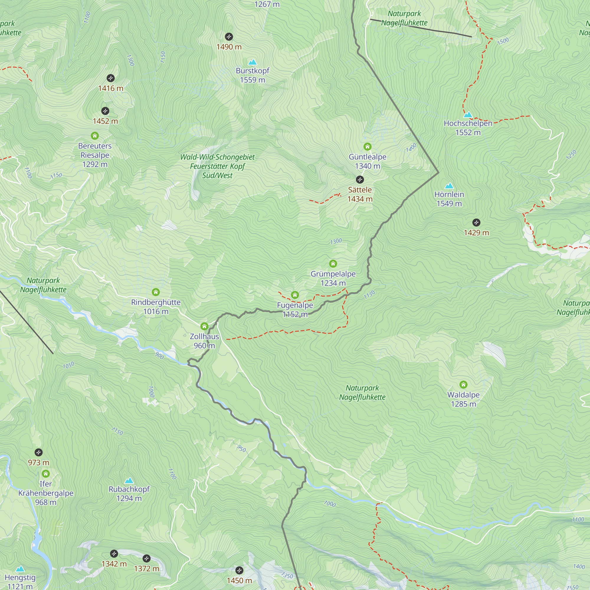 Fugenalpe map