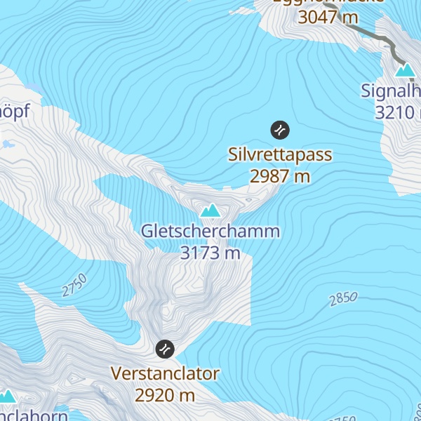 Map of Gletscherchamm