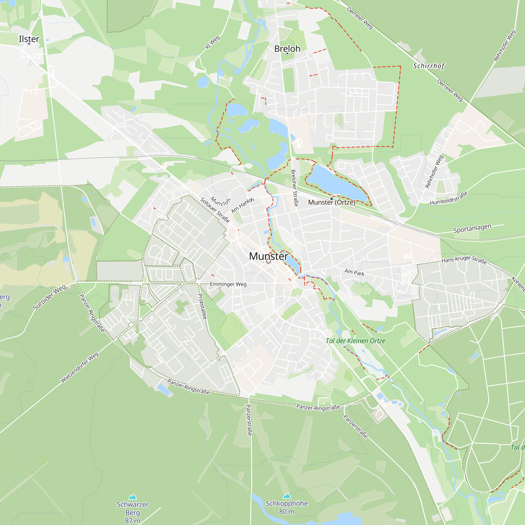 Munster-Touristik map