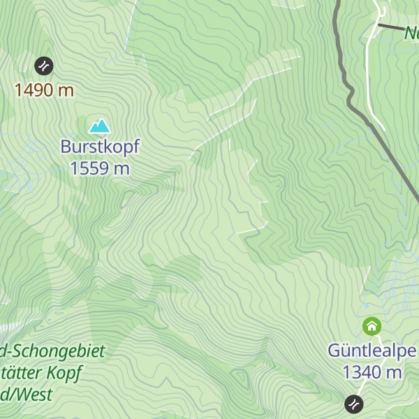 Map of Burglhütte