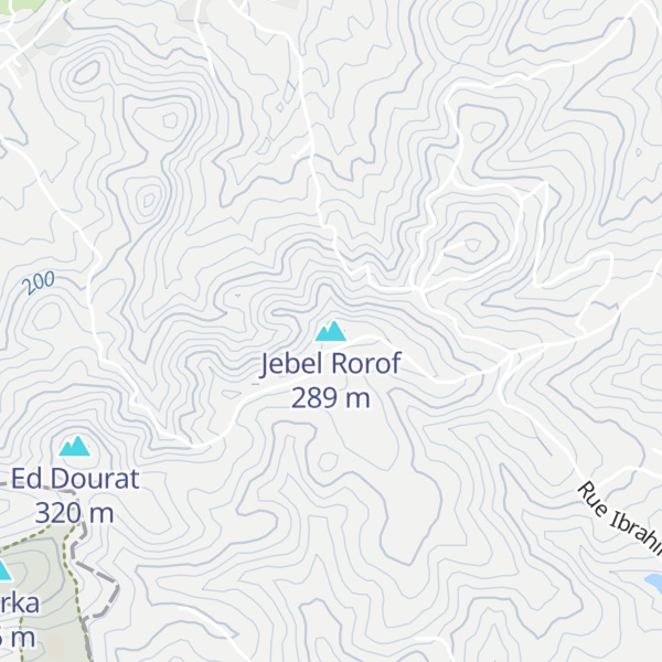 Map of Jebel Rorof