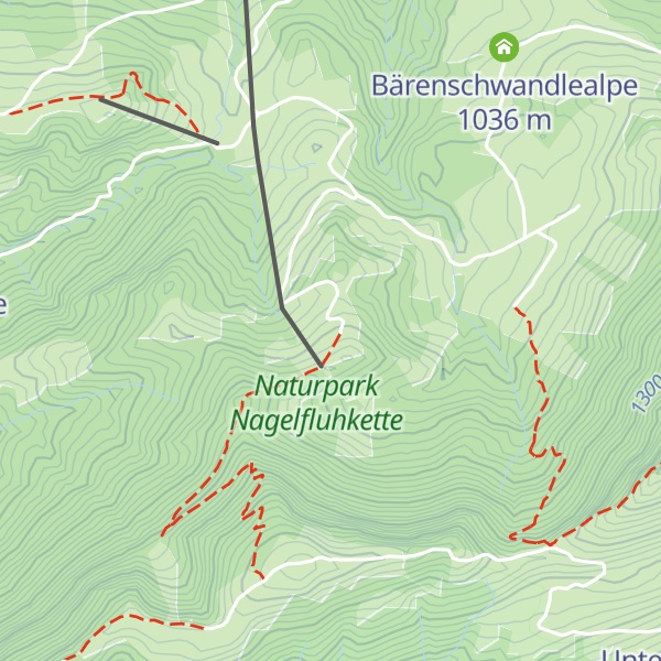 Map of Obere Mittelberg-Alpe