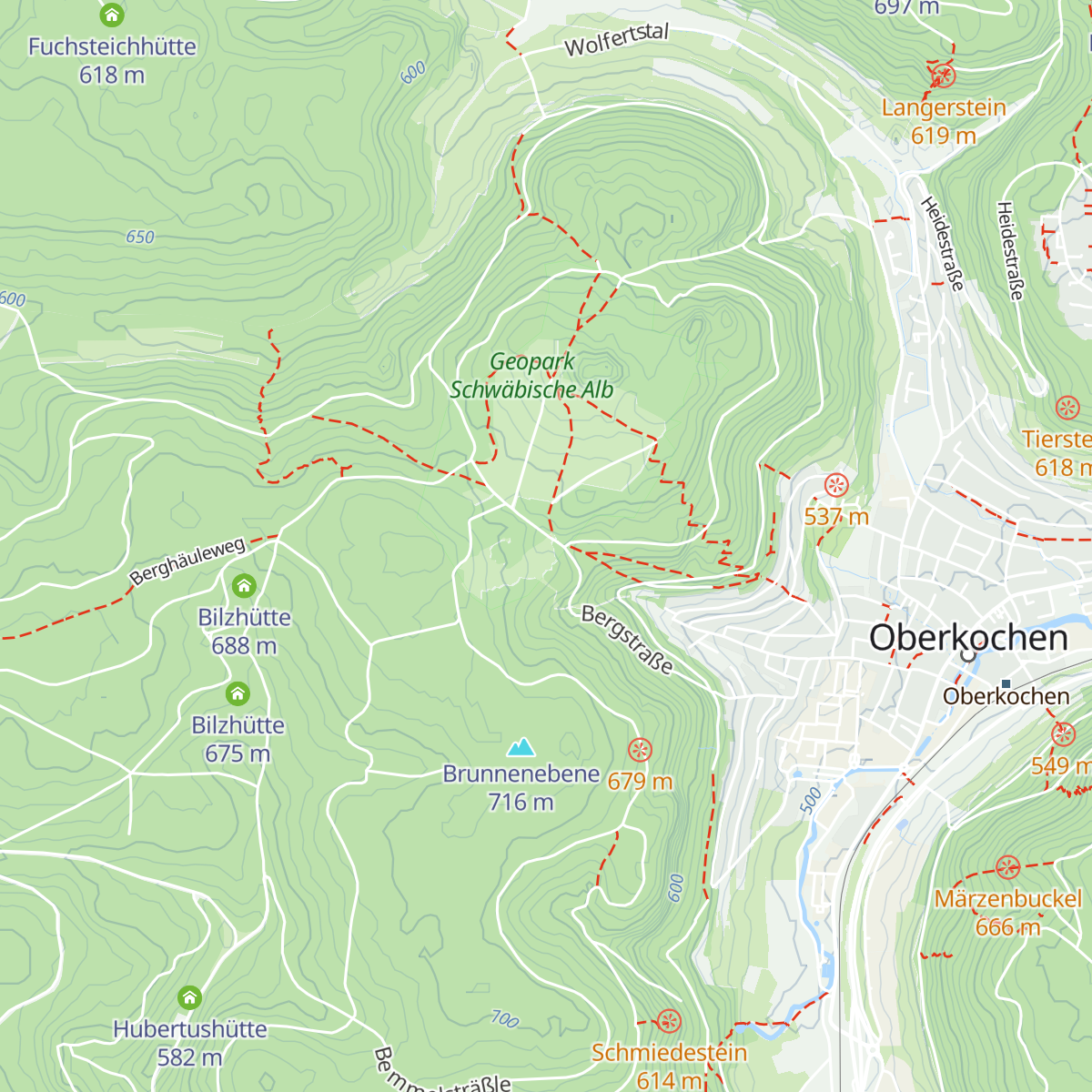 Skihütte Oberkochen map