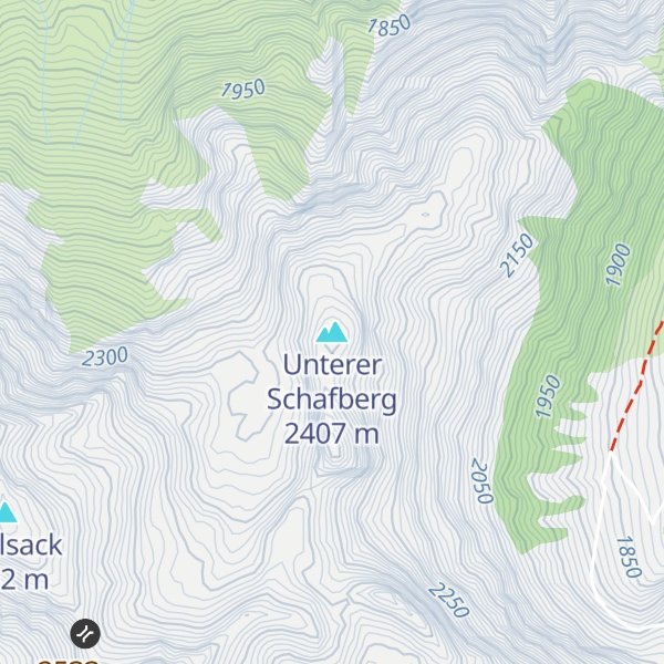 Map of Unterer Schafberg