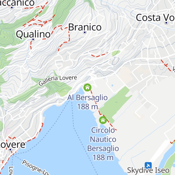 Map of Al Bersaglio