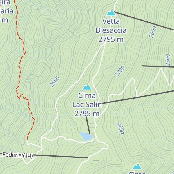 Map of Cima Lac Salin