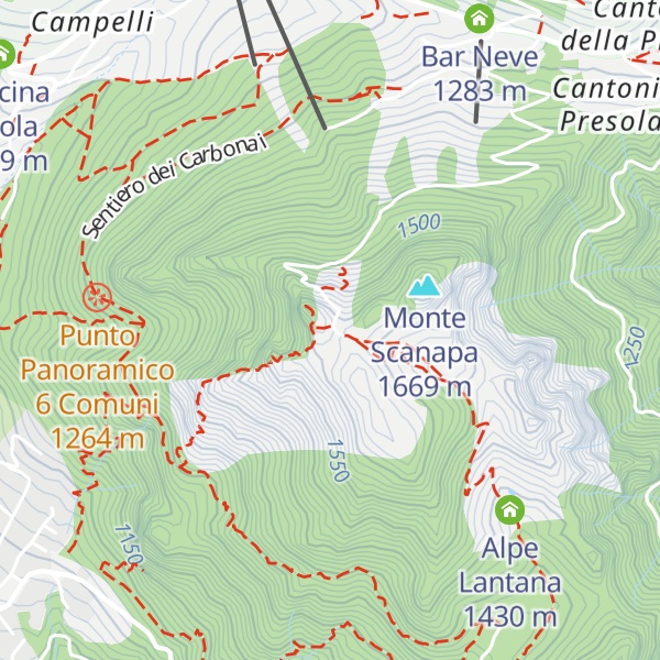 Map of Malga Scanapà