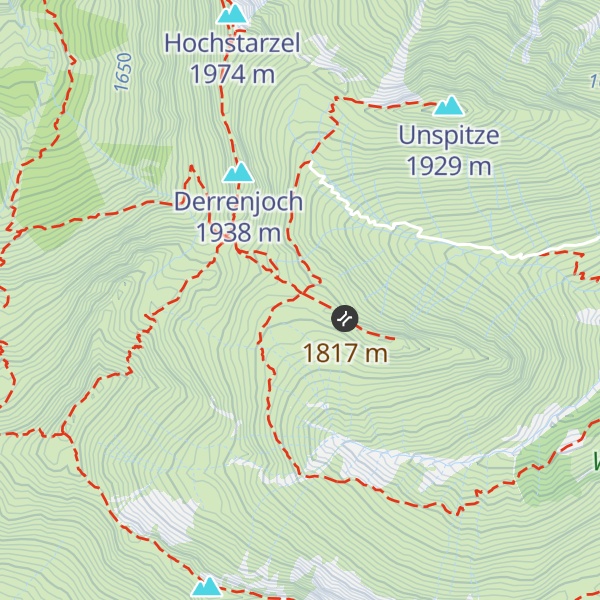Map of Derrenalpe