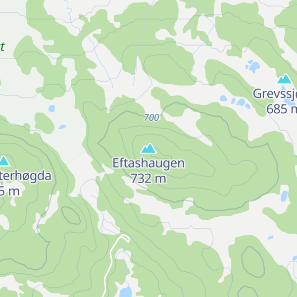 Map of Eftashaugen