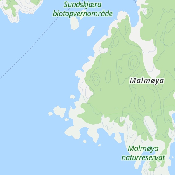 Map of Skjærsundåsen