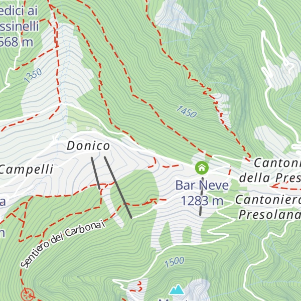 Map of Hotel Spampatti