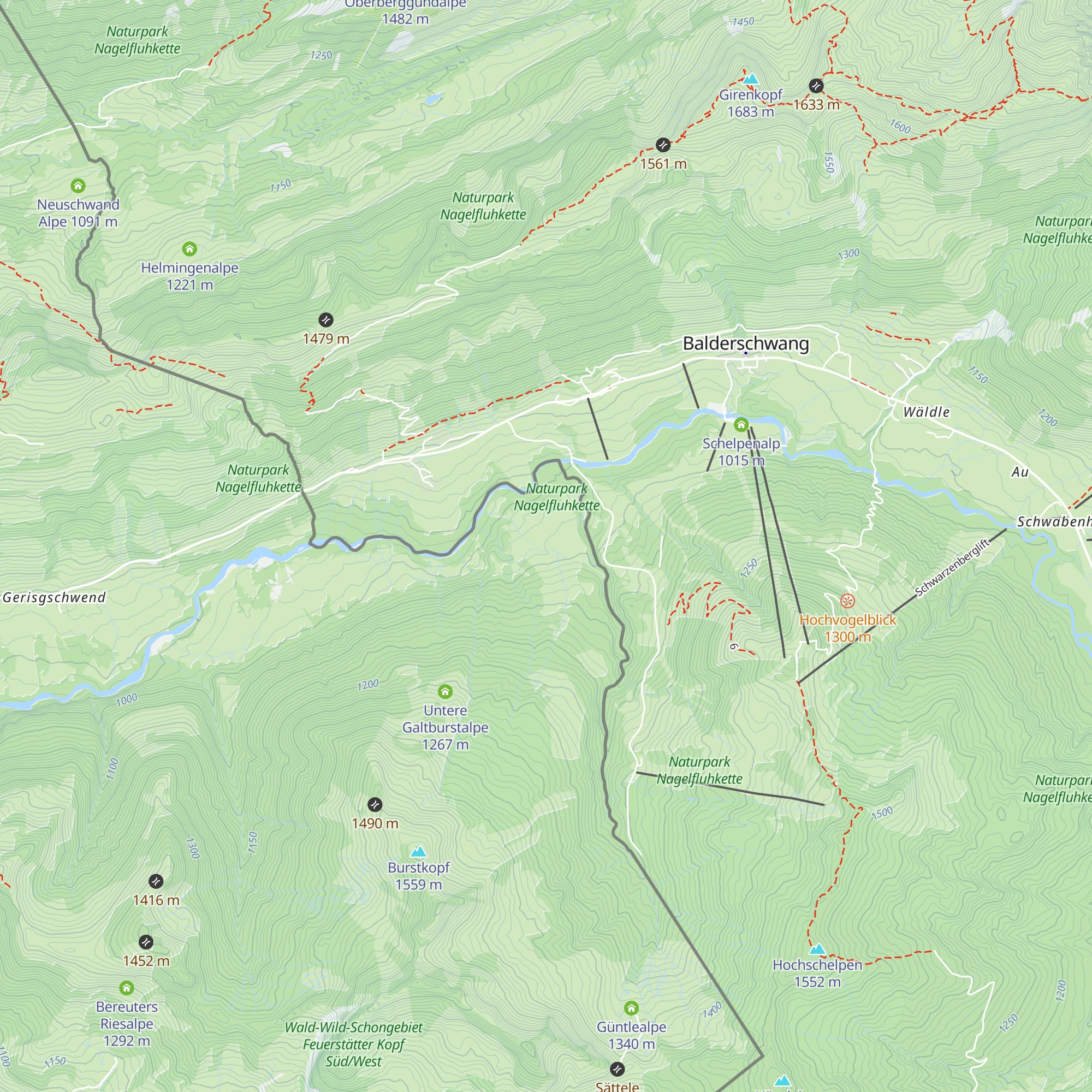 Lappach Alpe map
