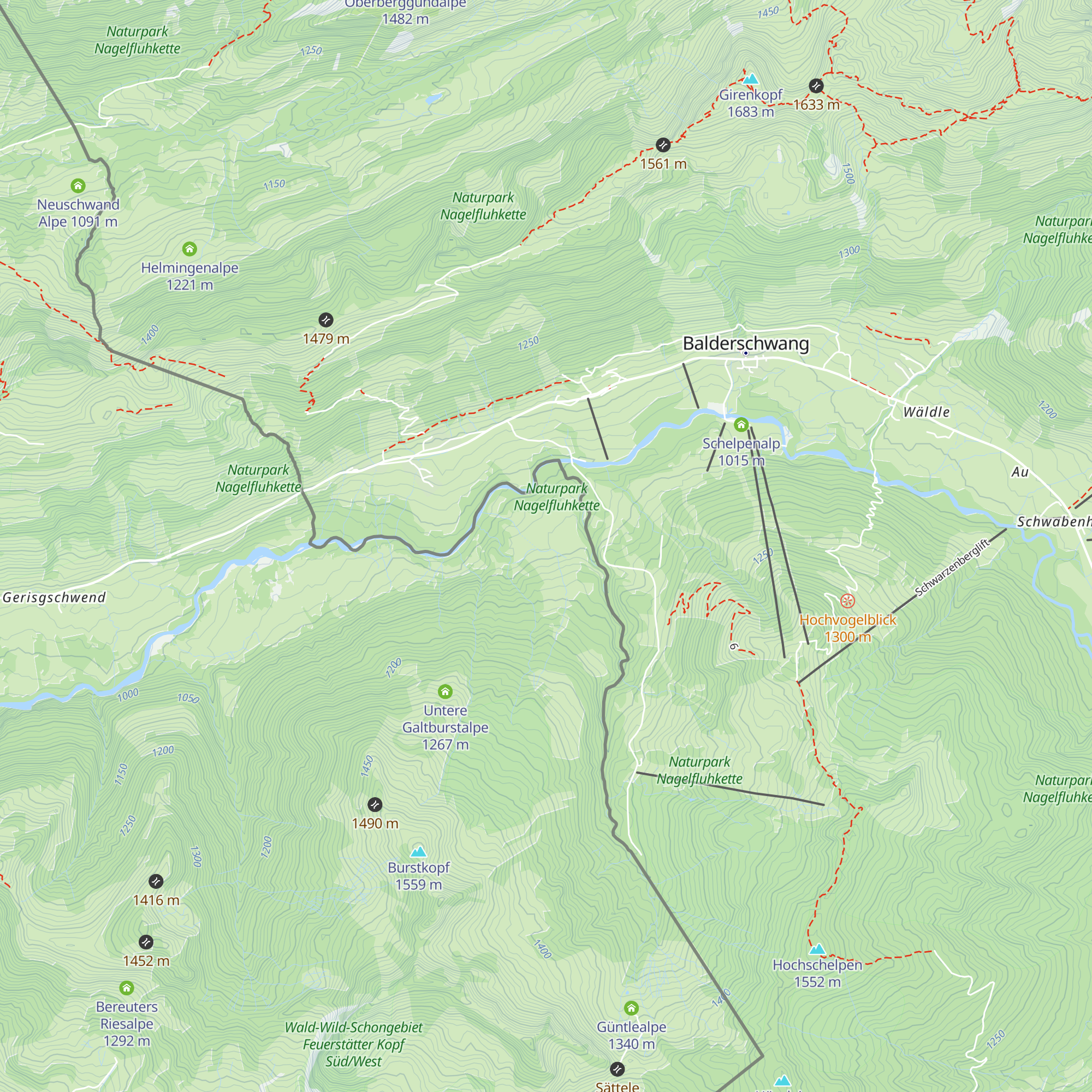 Lappach Alpe map