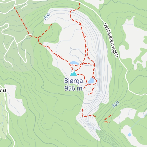 Map of Bjørga