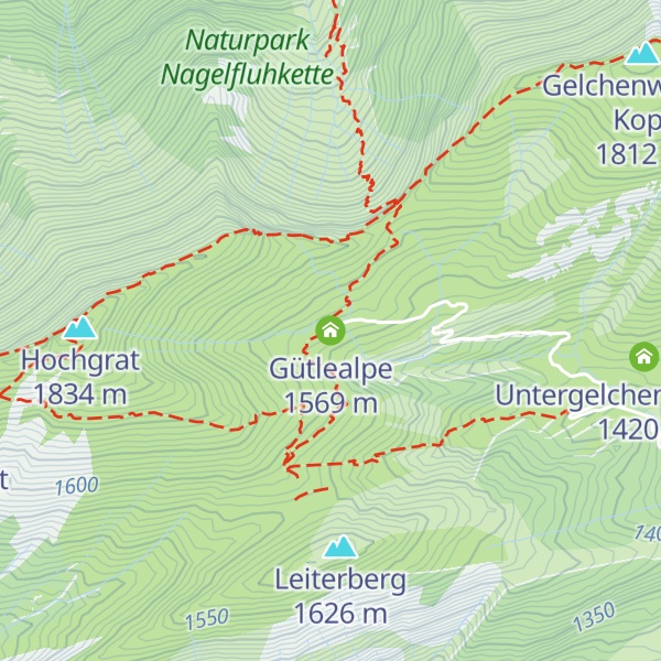 Map of Gütlealpe