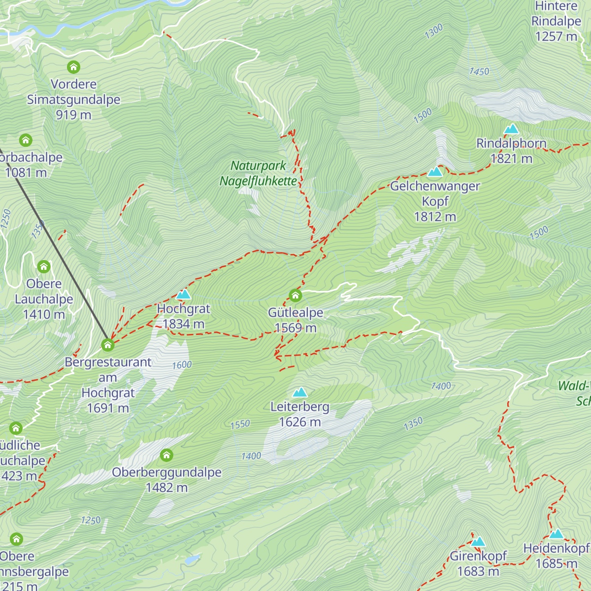Gütlealpe map