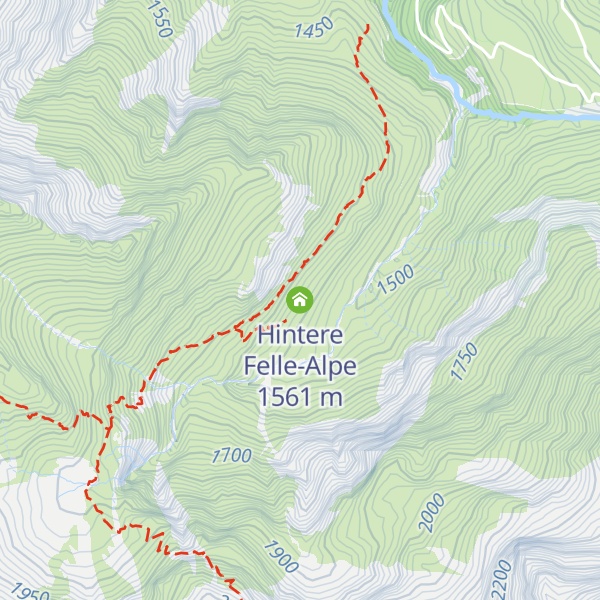 Map of Hintere Felle-Alpe