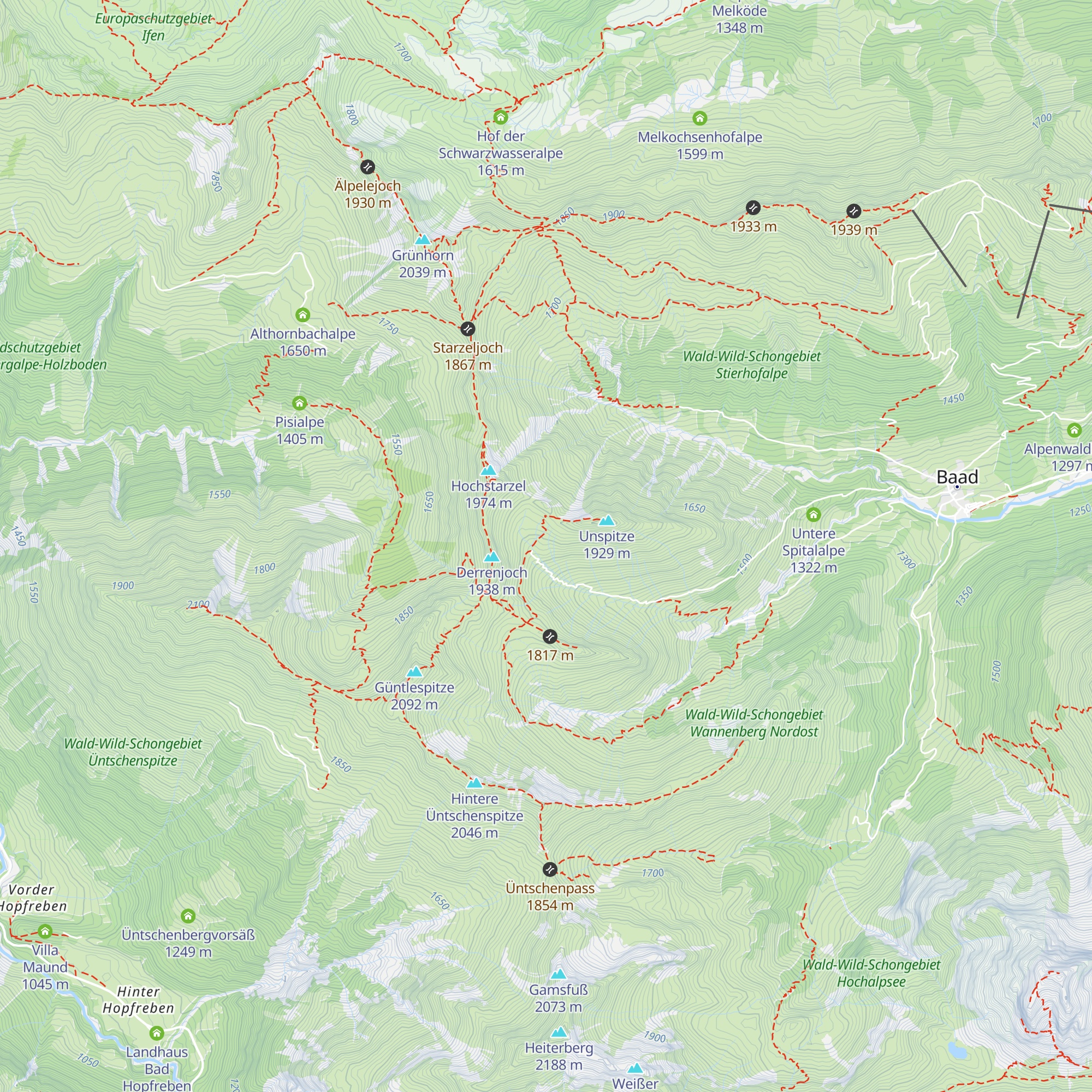 Obere Spitalalpe map