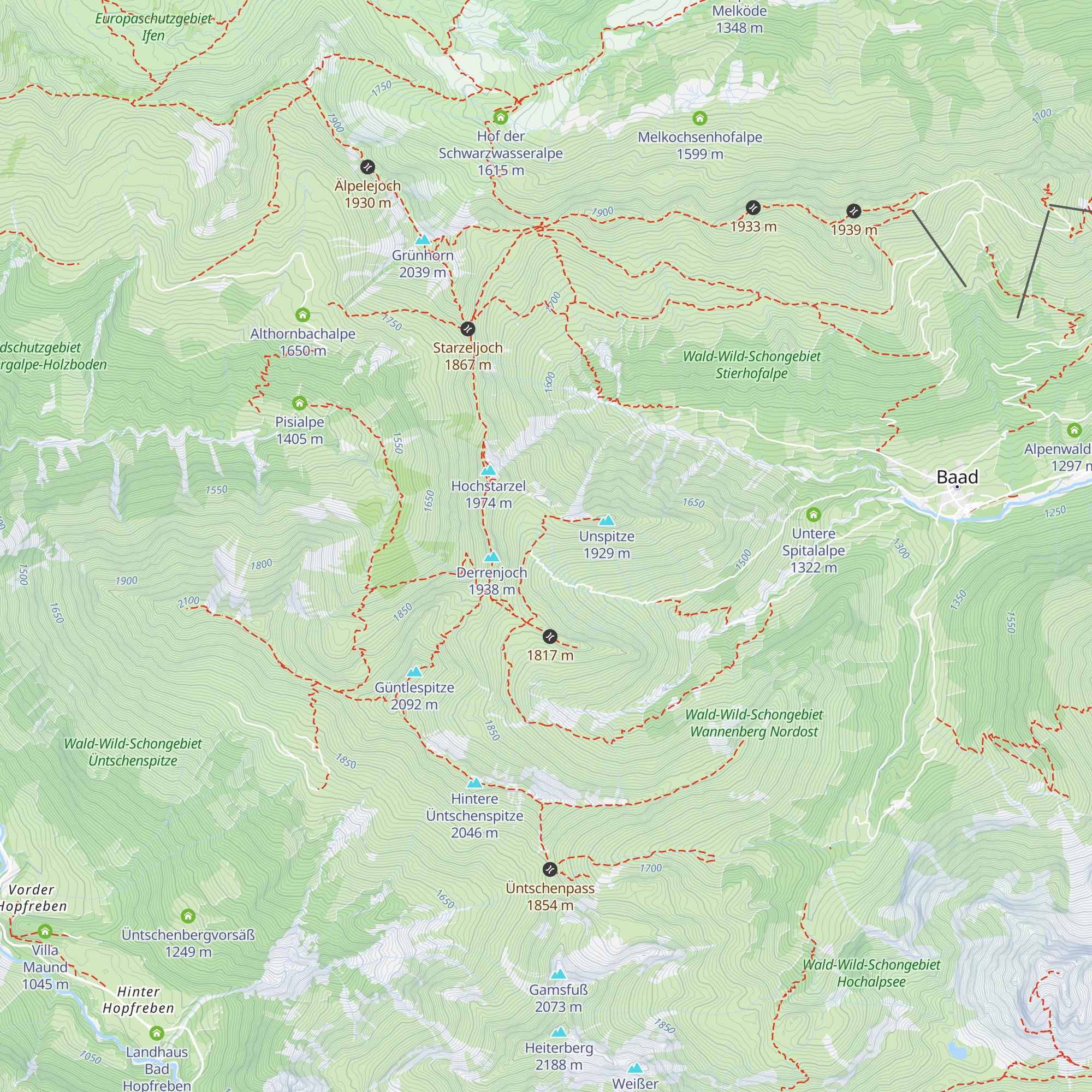 Obere Spitalalpe map