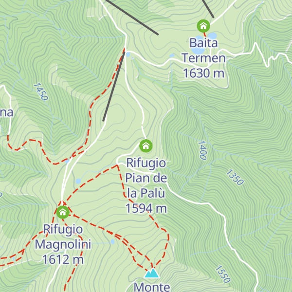 Map of Rifugio Pian de la Palù