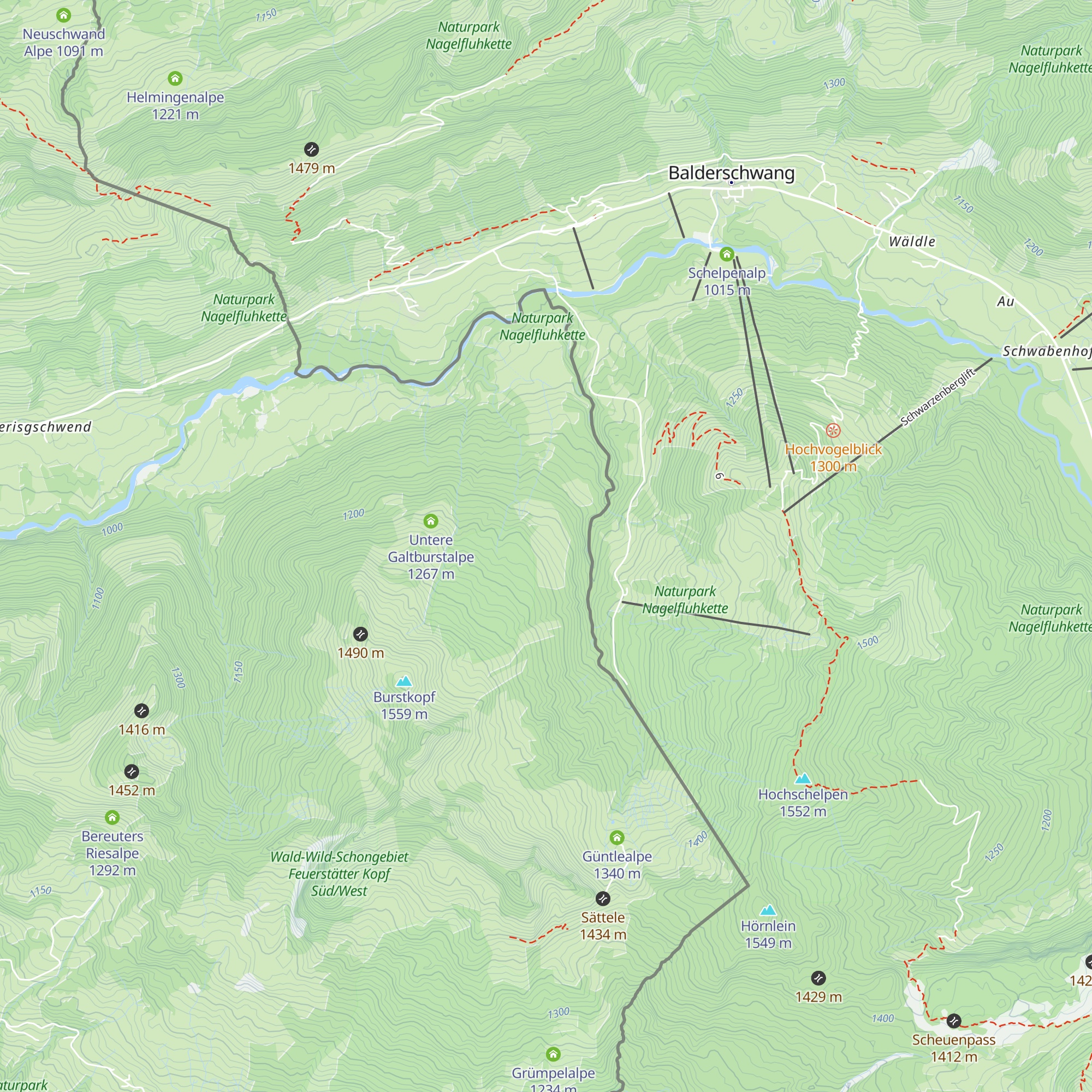 Stadelmannburstalpe map
