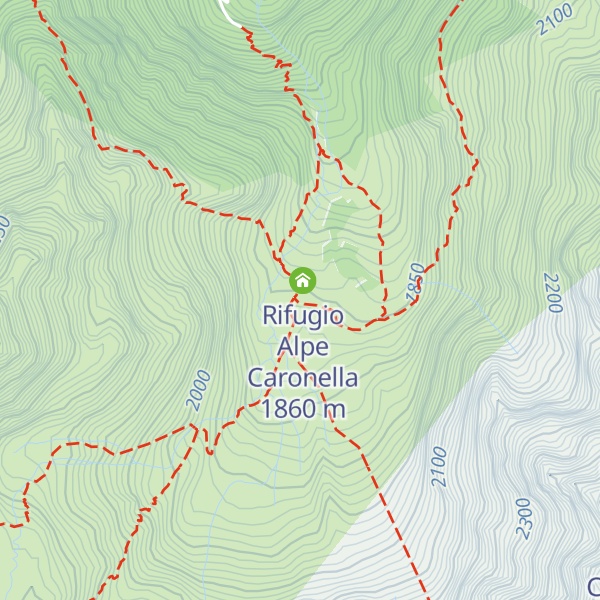 Map of Malga Caronella