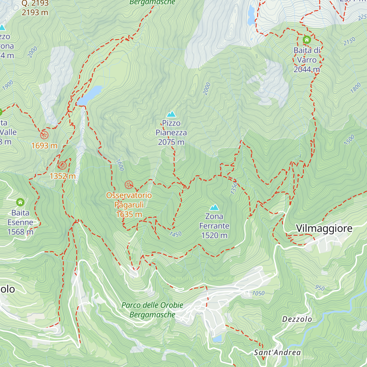 Baita Napoleù map