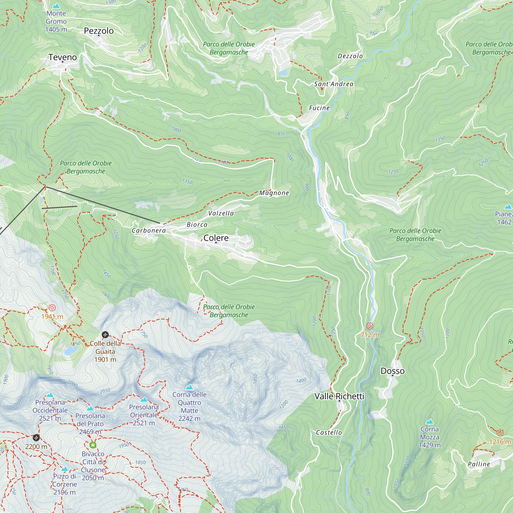 Ostello Gardenia map