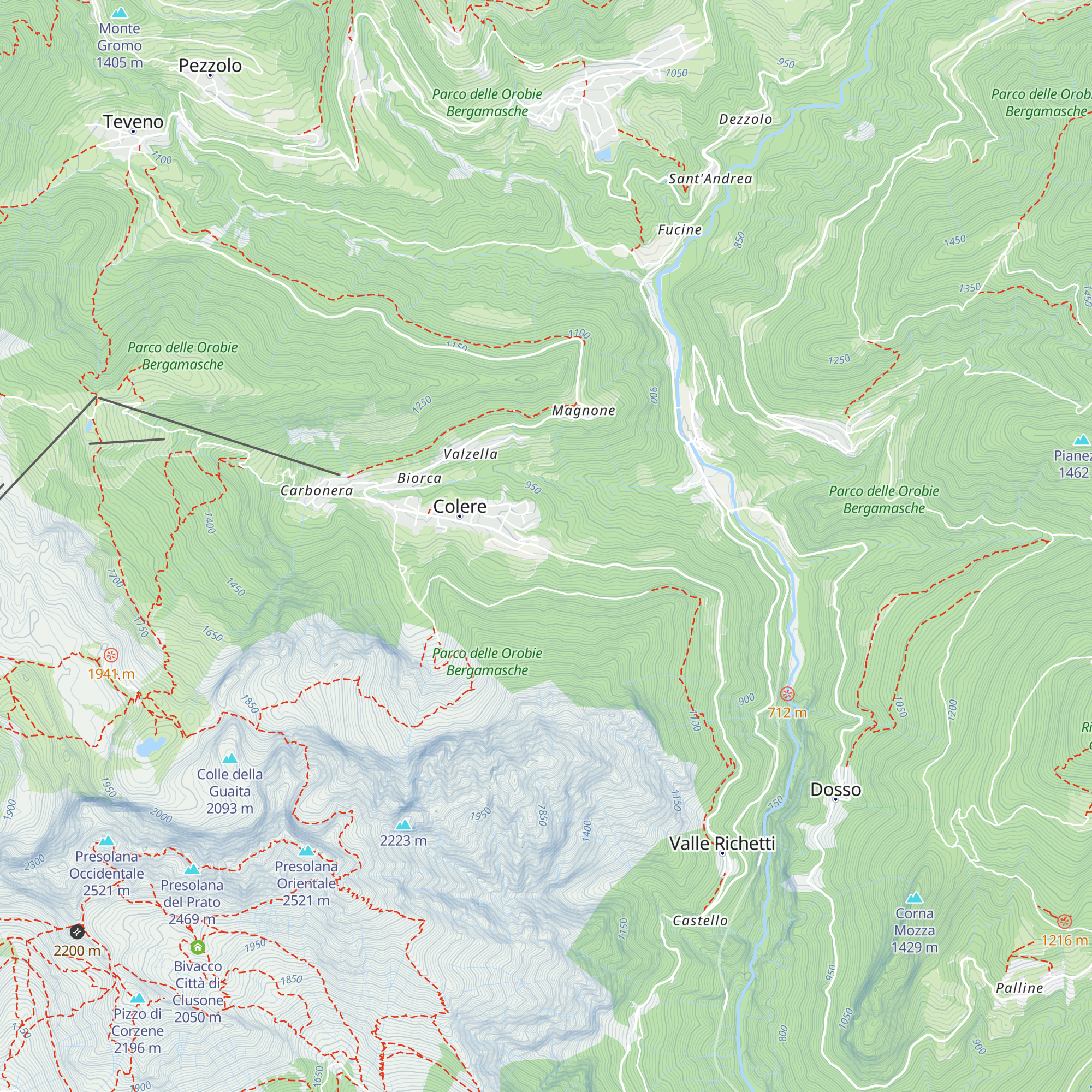 Ostello Gardenia map