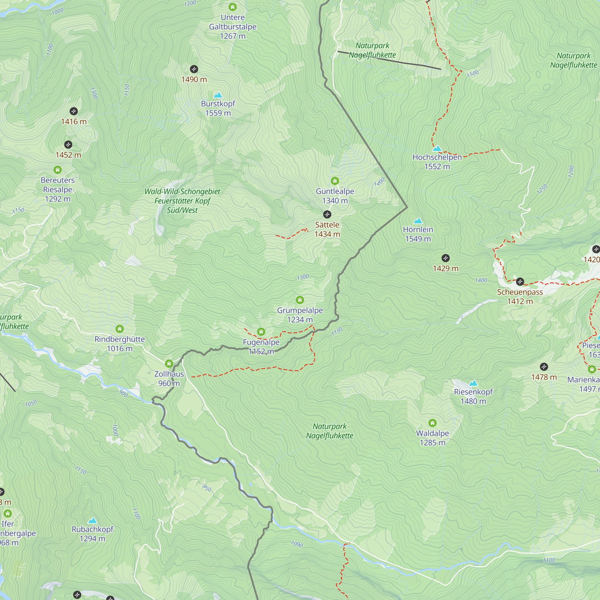 Grümpelalpe map