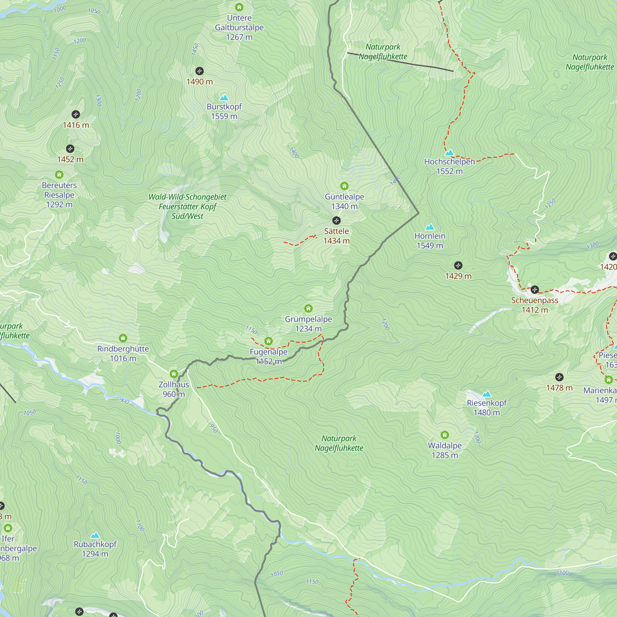 Grümpelalpe map