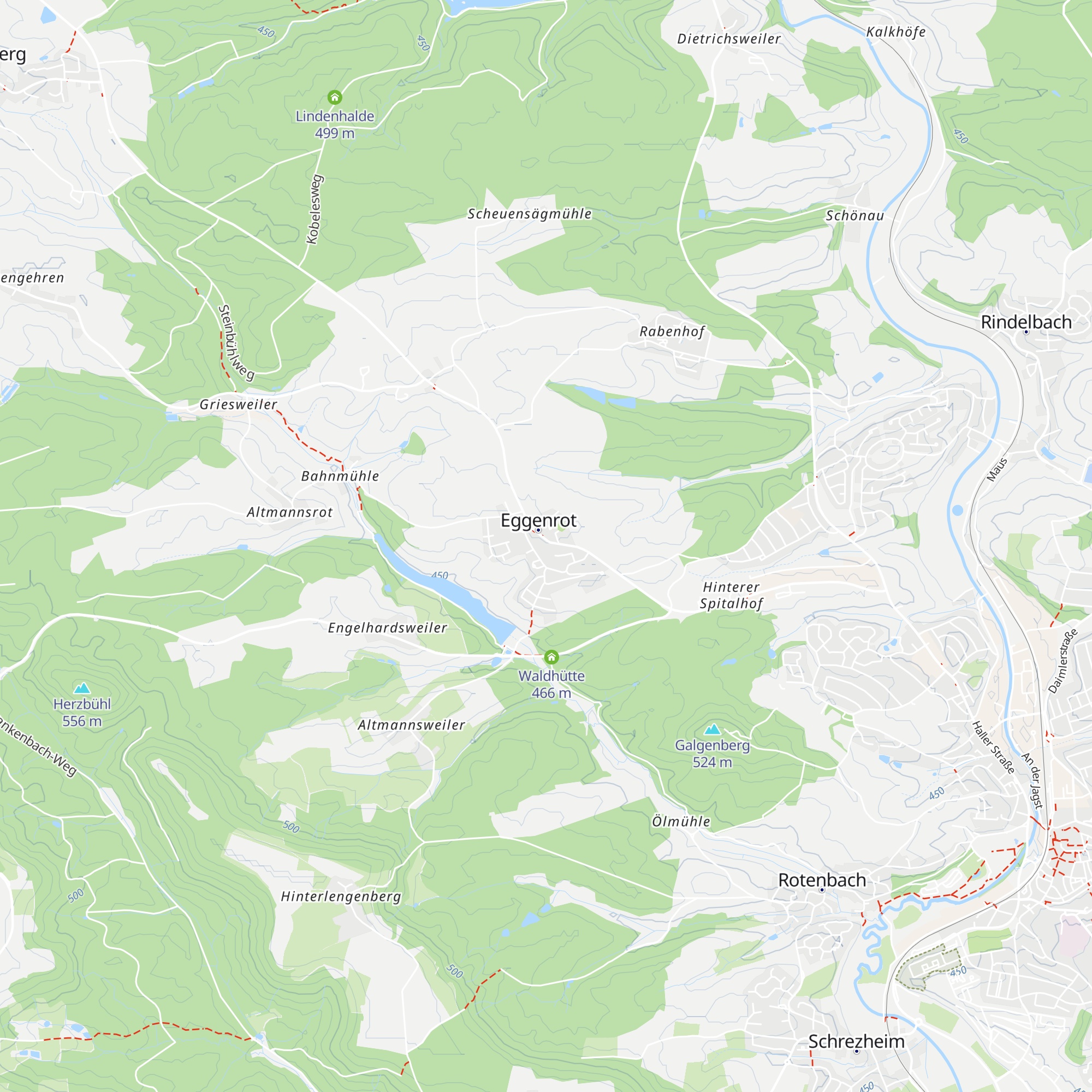 Hirschhütte map
