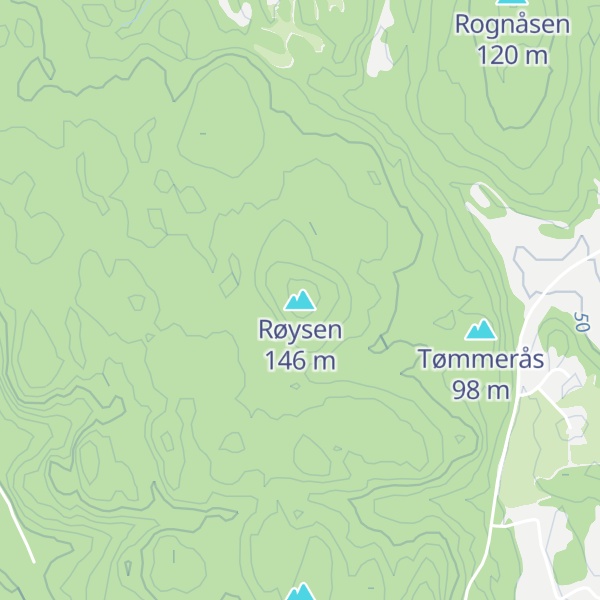 Map of Røysen