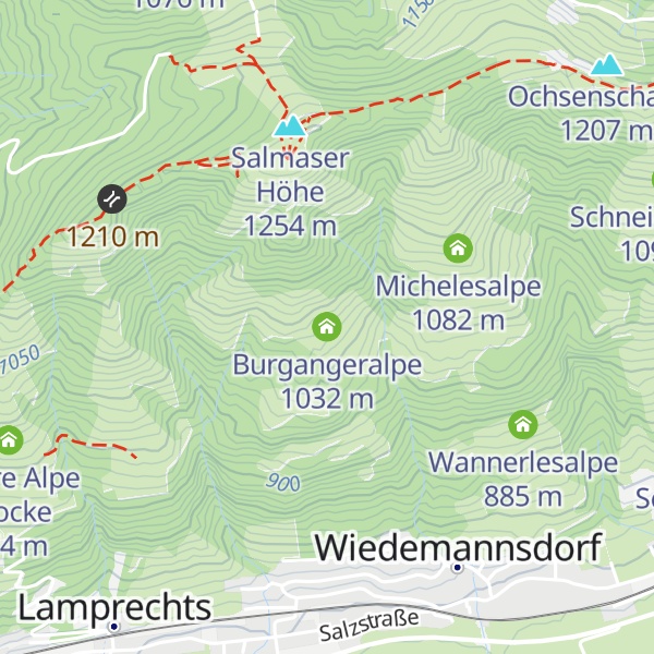 Map of Burgangeralpe