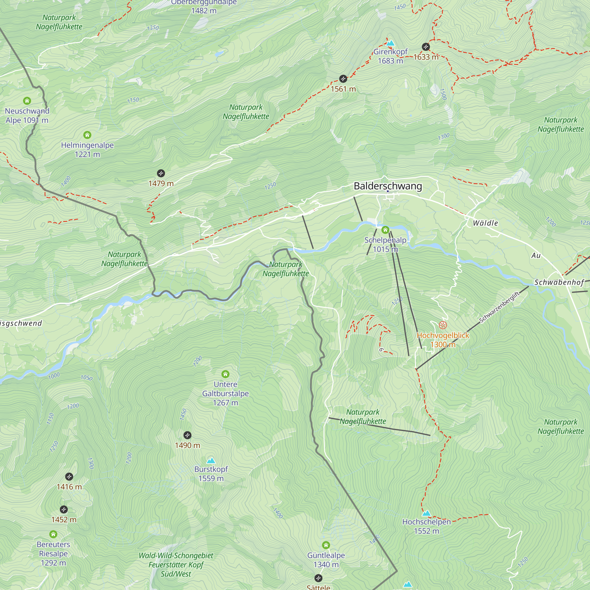 Lichtensteiner Hütte map