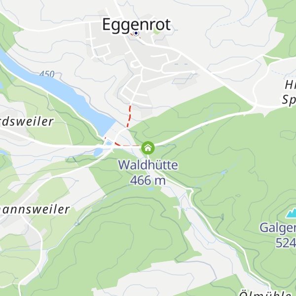 Map of Waldhütte