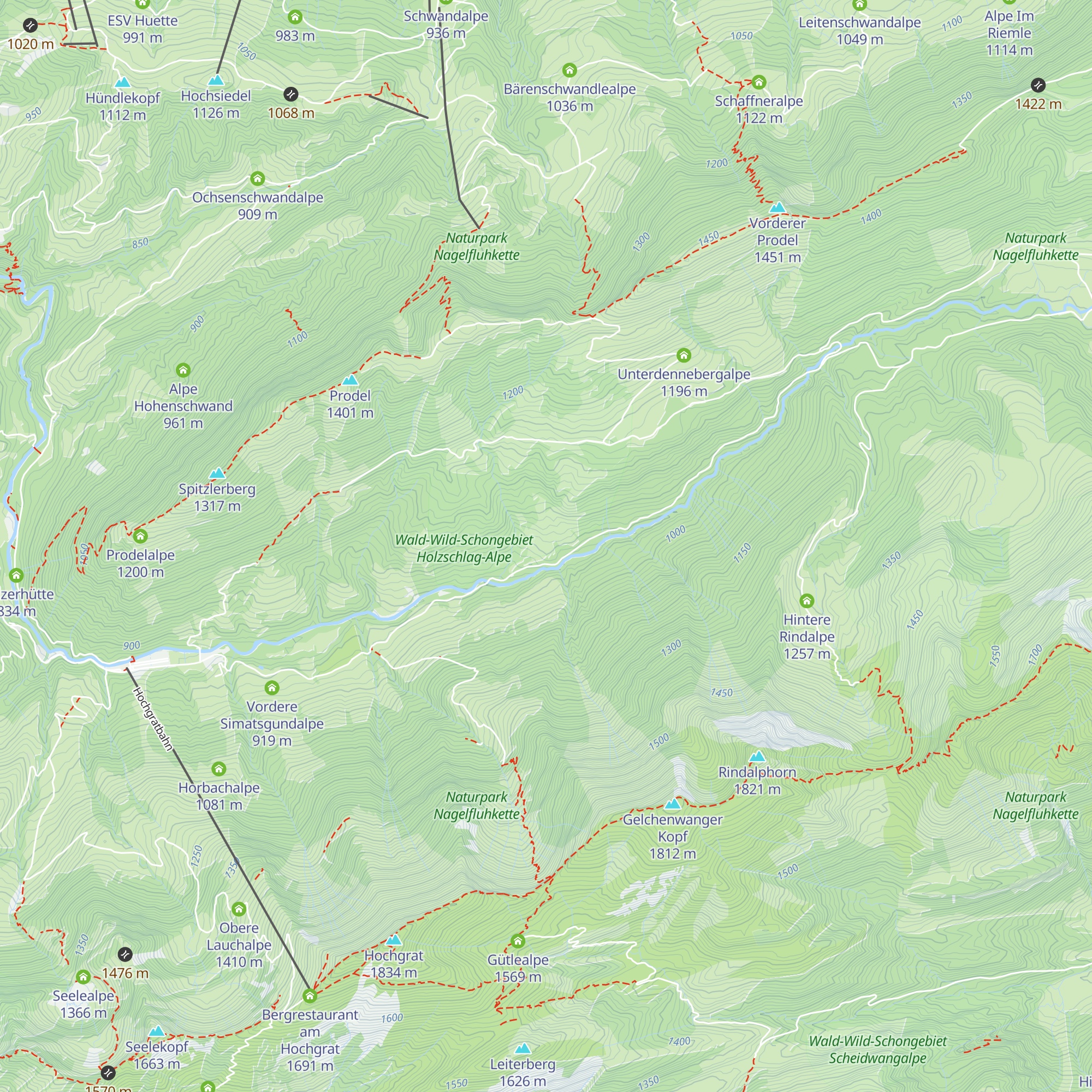 Hinterbürschengeschwend-Alpe map