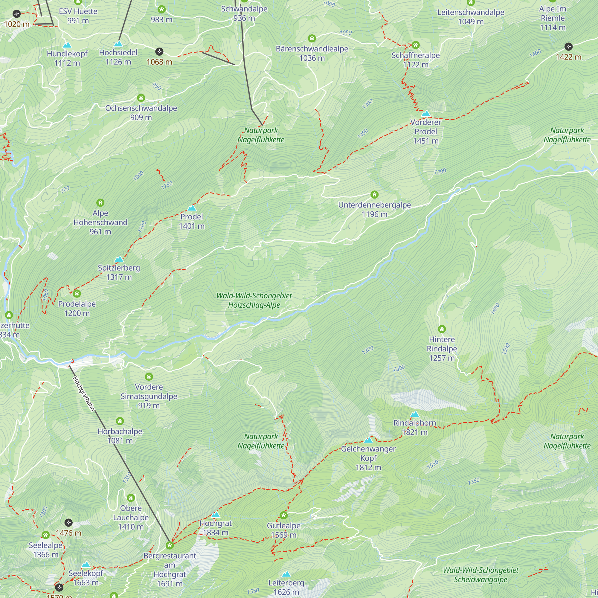 Hinterbürschengeschwend-Alpe map