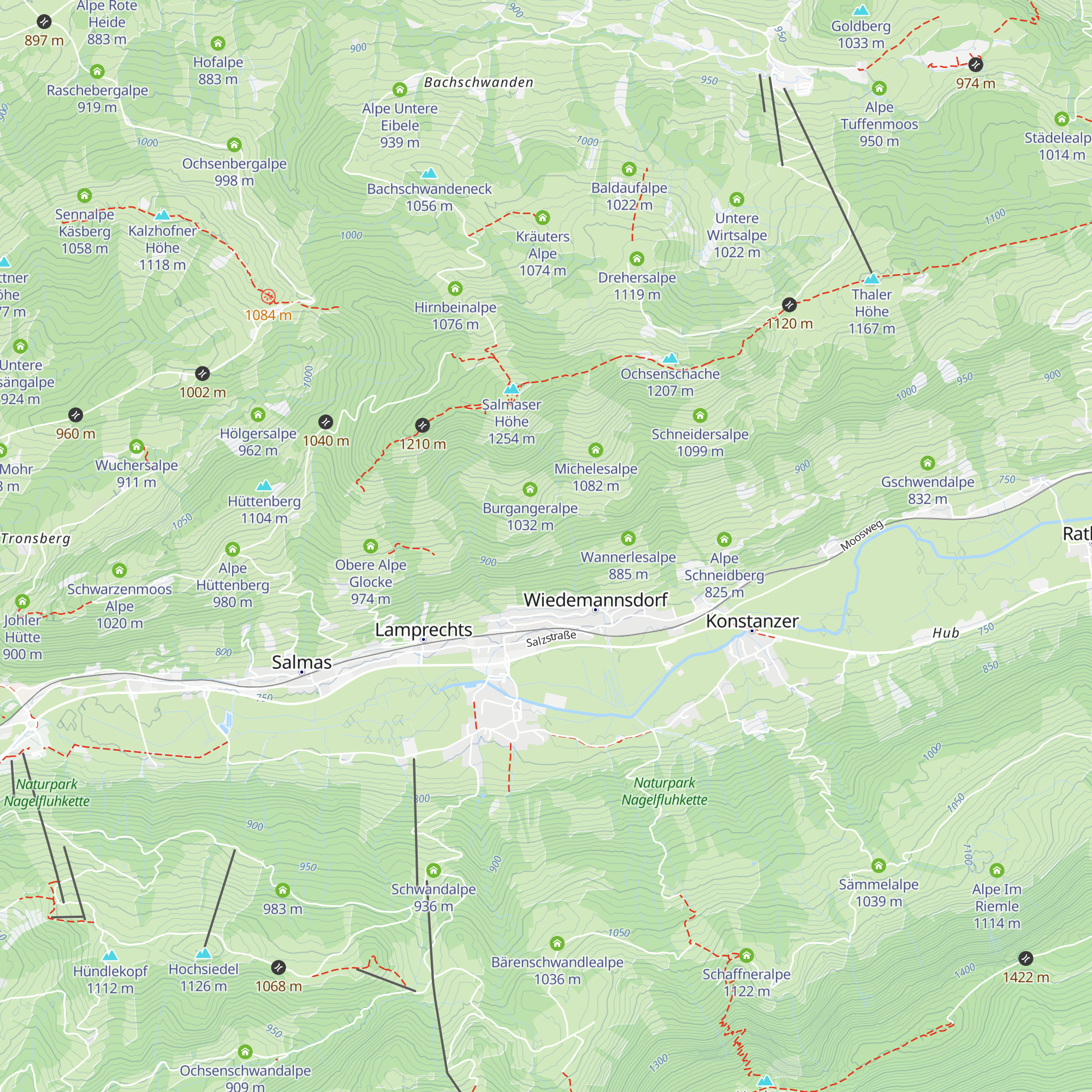 Moser Alpe map