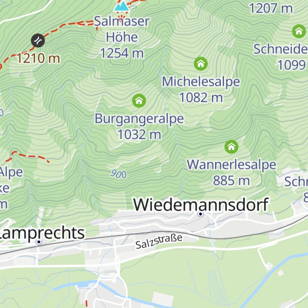 Map of Moser Alpe