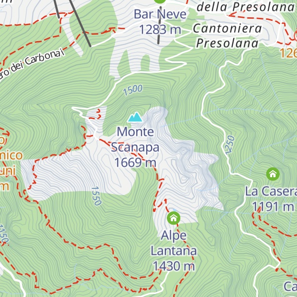 Map of Rifugio May