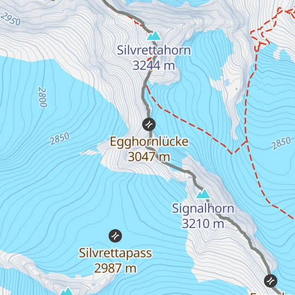 Map of Silvretta Egghorn