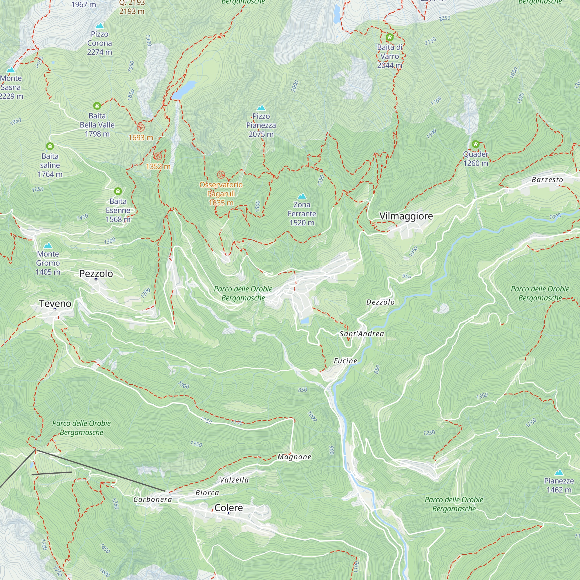Albergo Brescia map