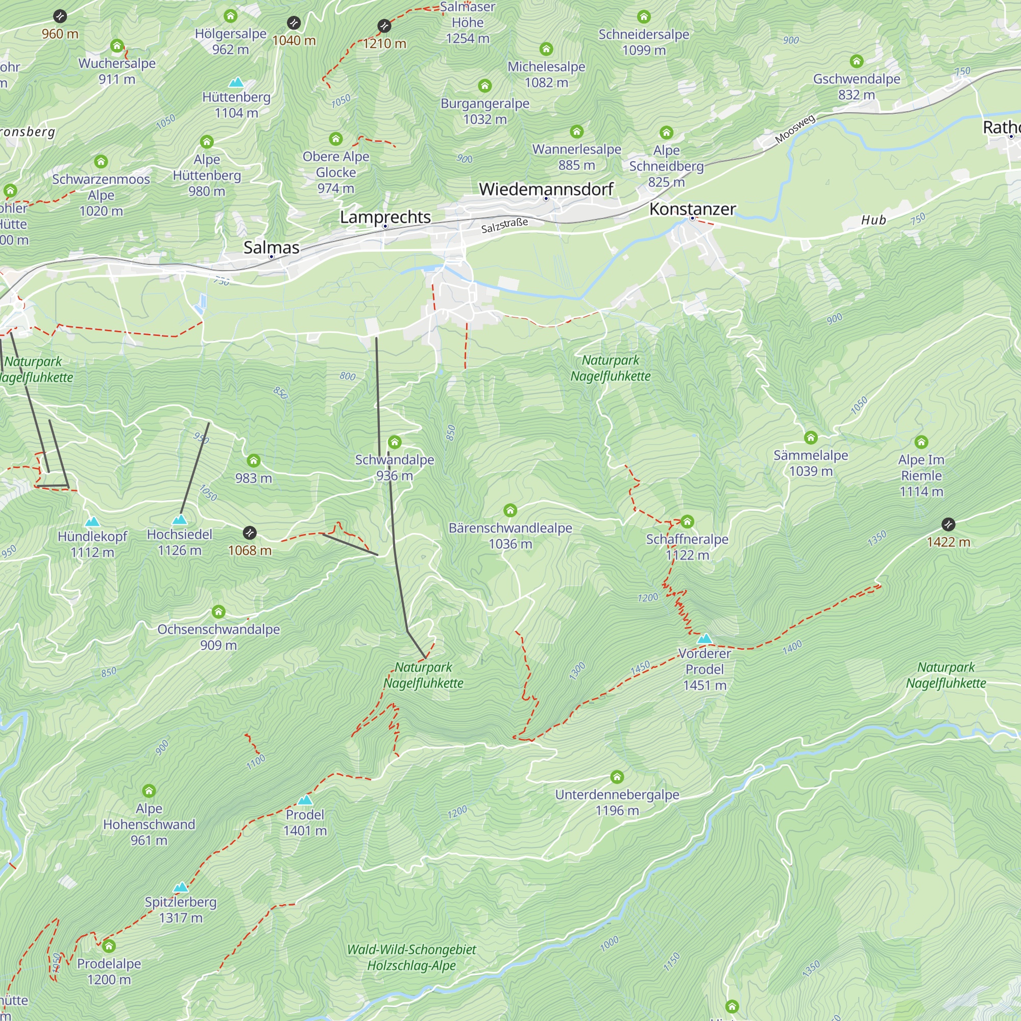 Bärenschwandlealpe map