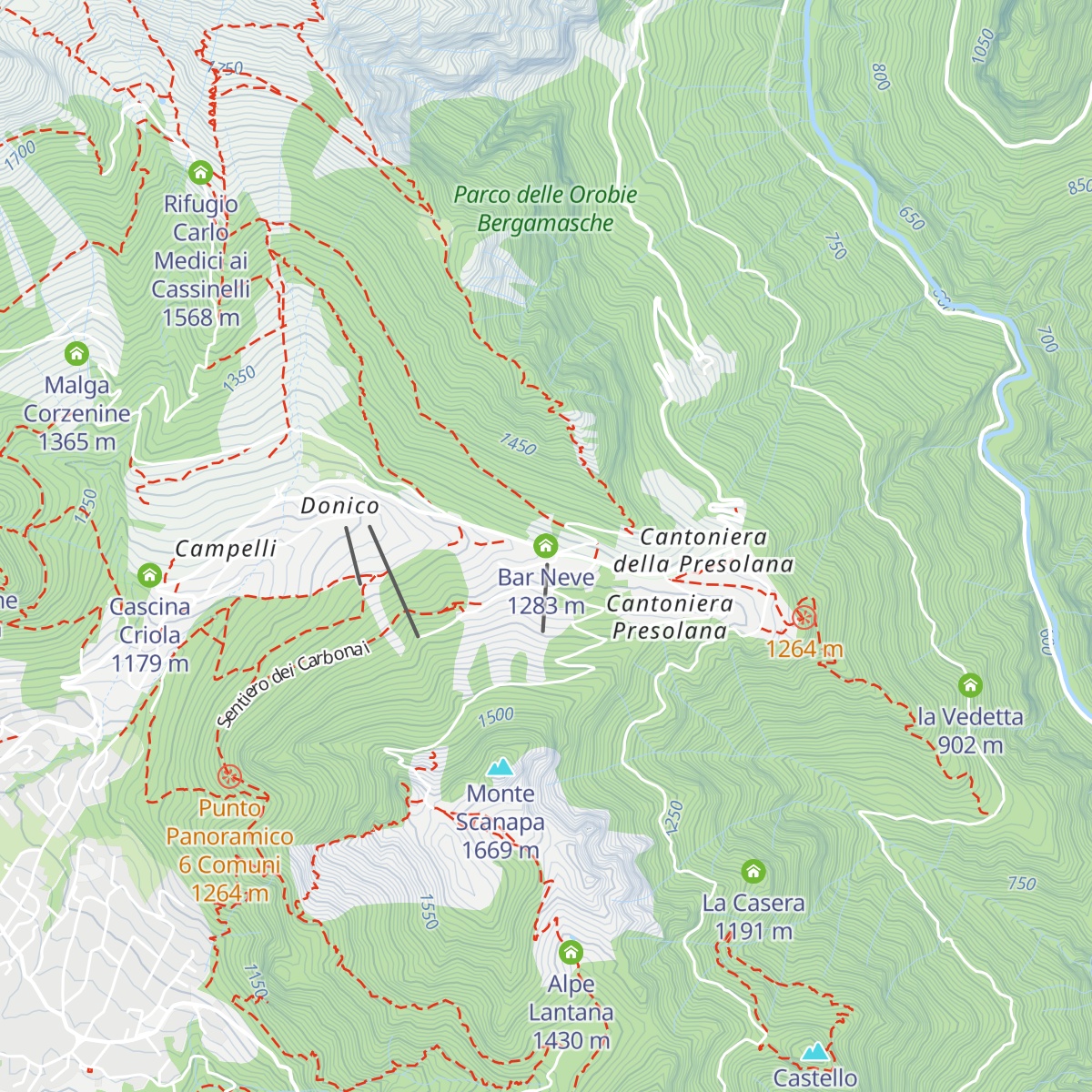 Bar Neve map