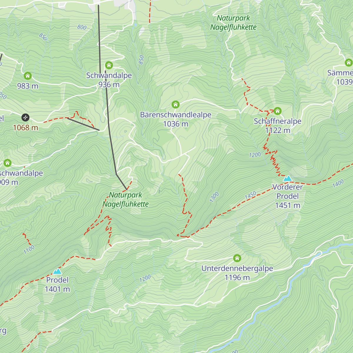 Alpe Herrenberg map