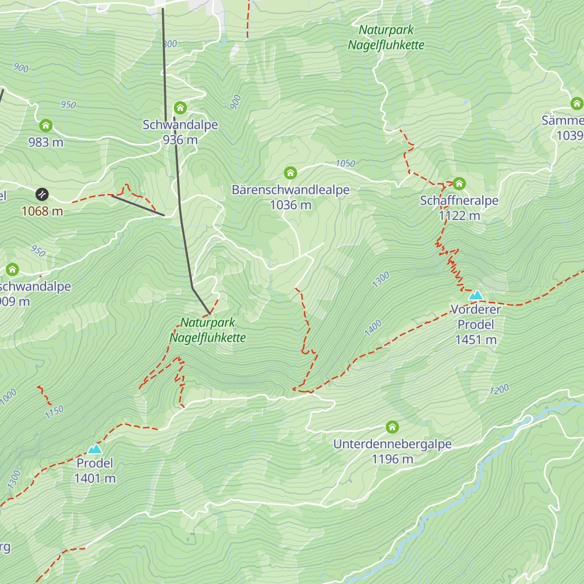 Alpe Herrenberg map