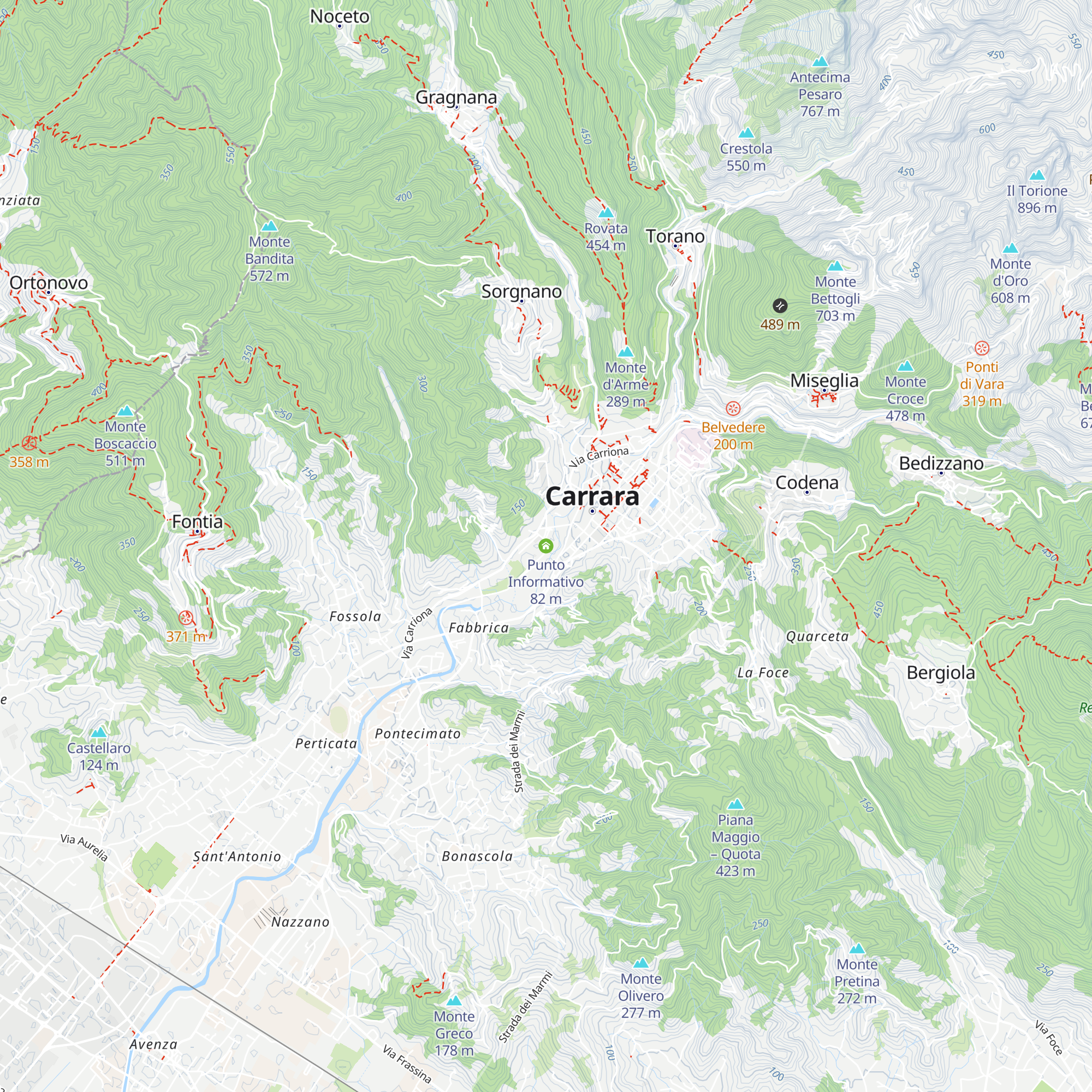 Punto Informativo map